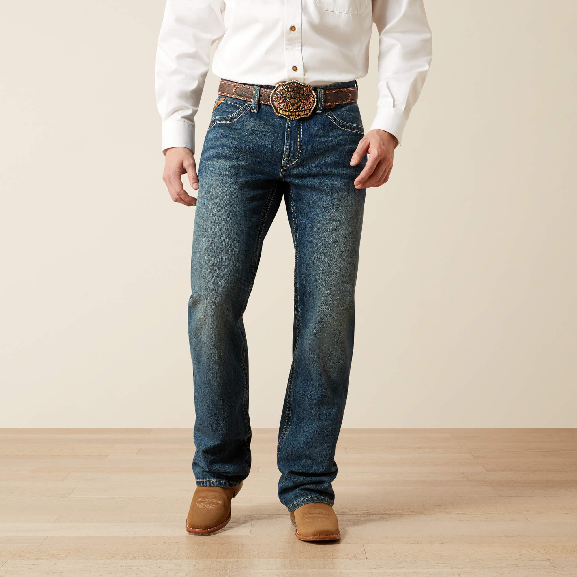 M4 Relaxed Boundary Boot Cut Jeans
