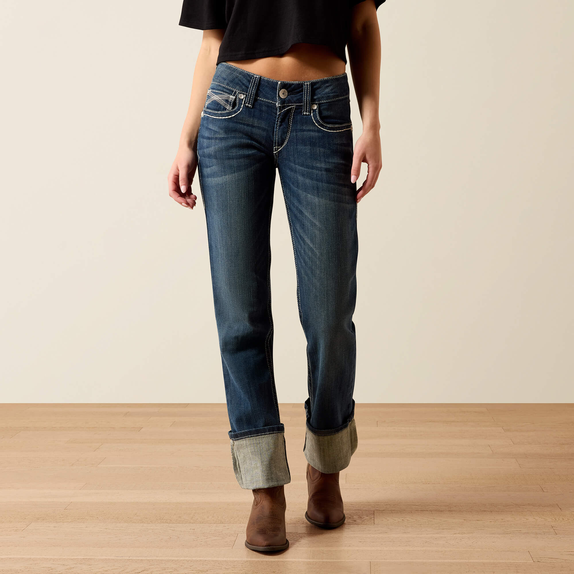 Mid Rise Ivy Straight Leg Jean
