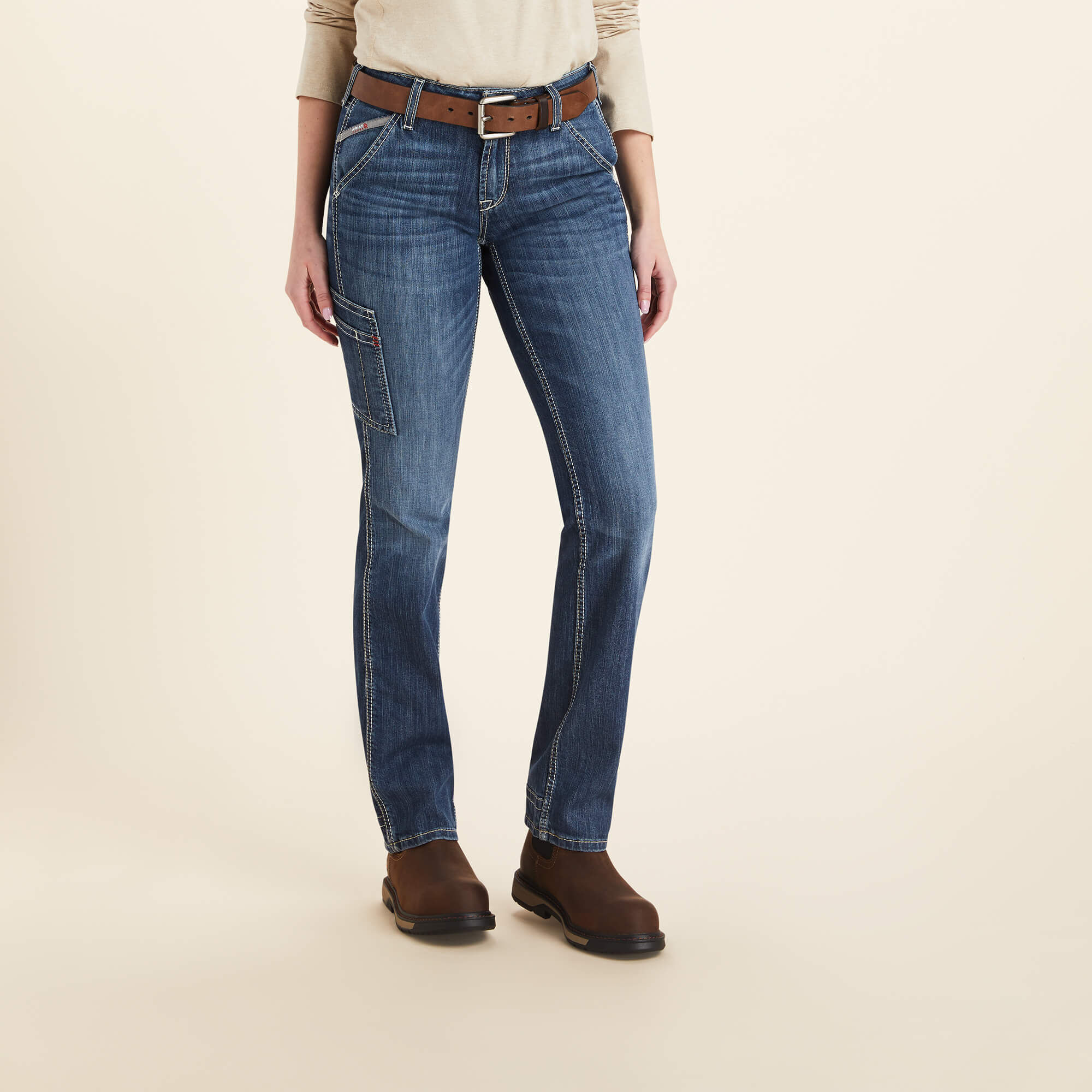 FR Perfect Rise Perfect Rise DuraLight Stretch Cell Phone DuraStretch Straight Leg Jeans