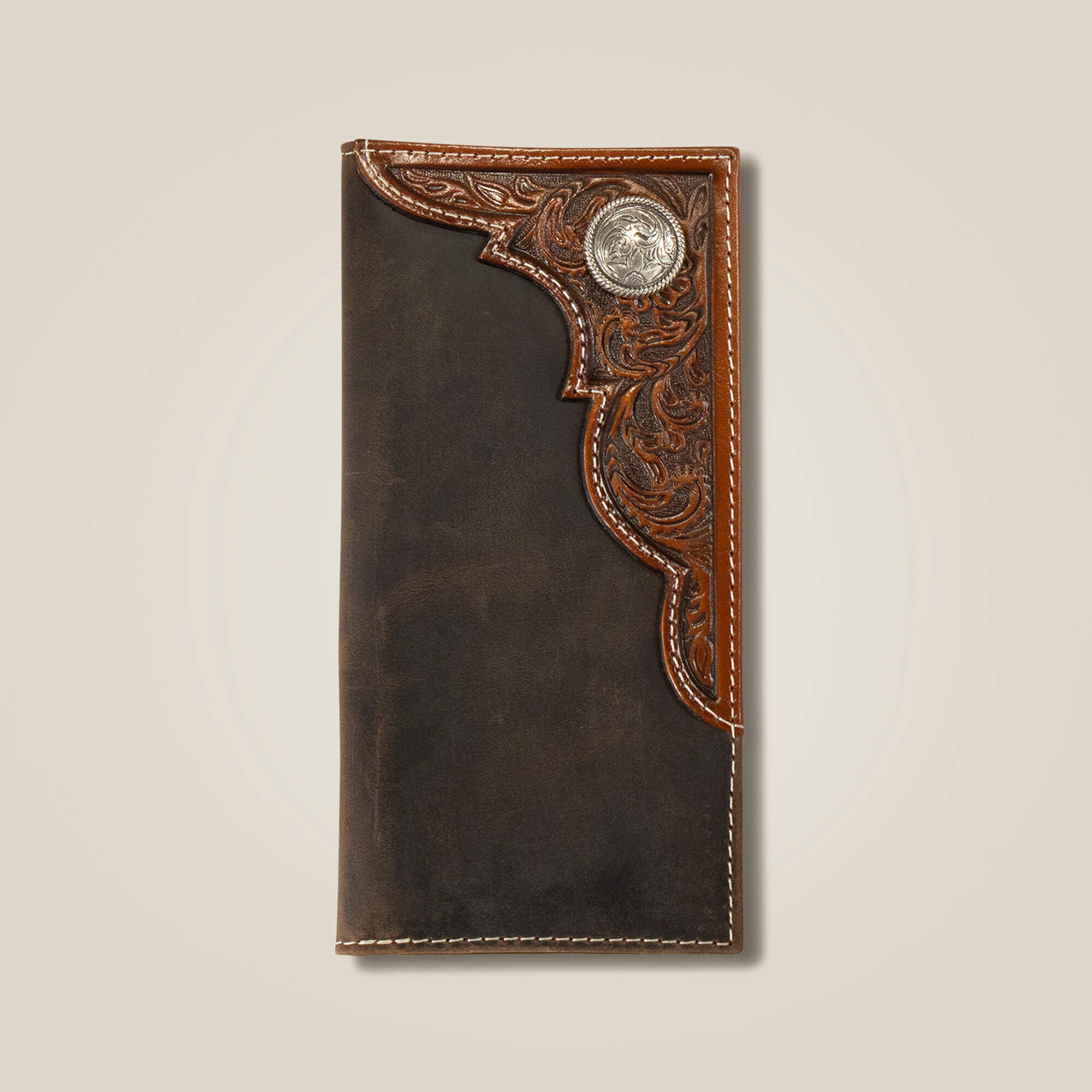 Filigree corner rodeo wallet