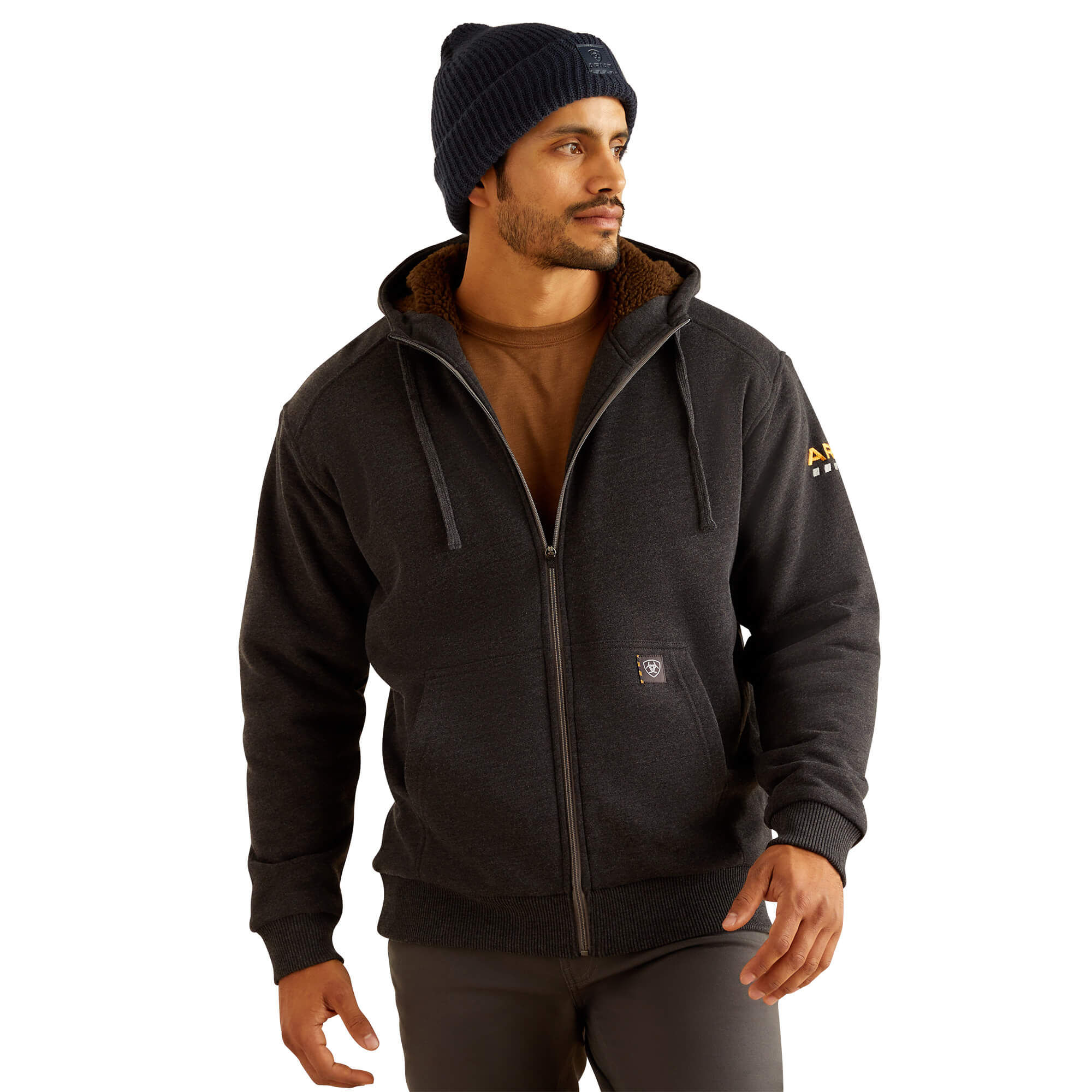Rebar All-Weather Sherpa-Lined Full Zip Hoodie