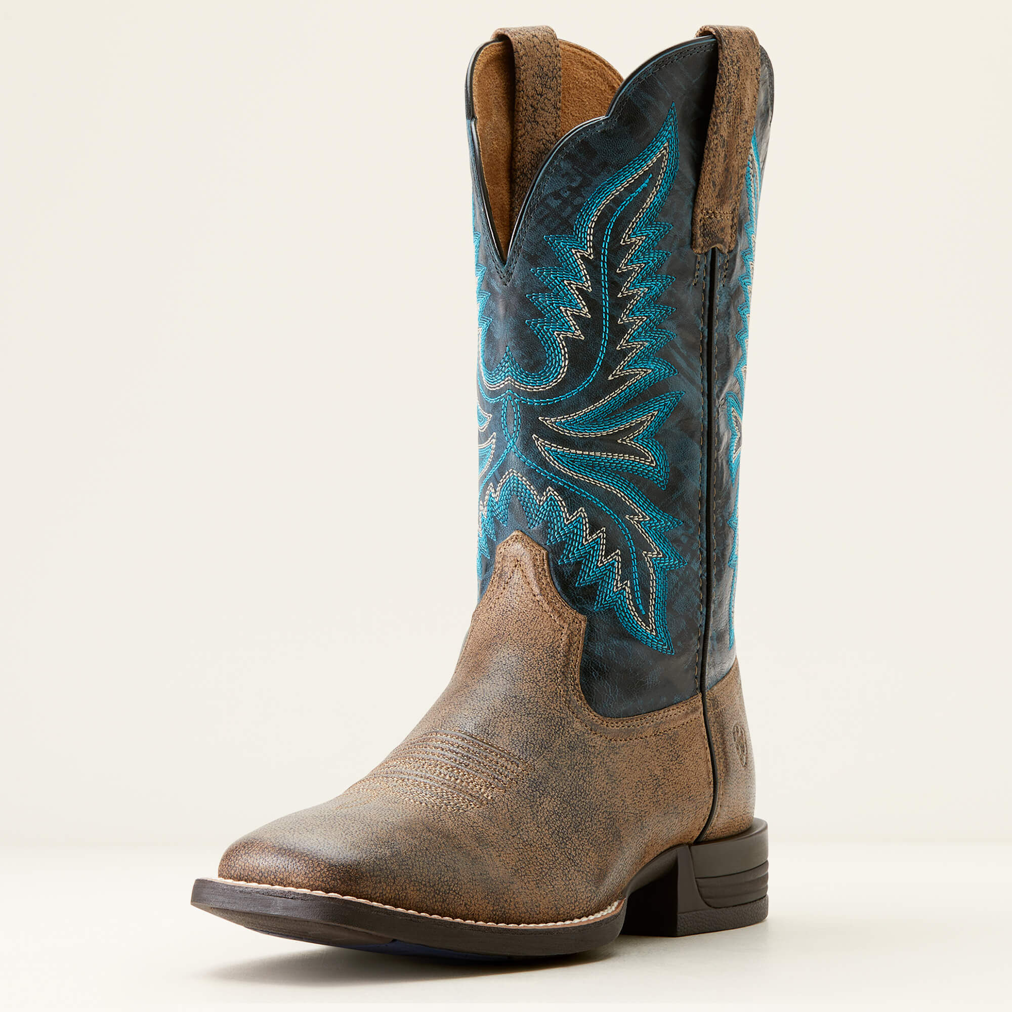 Brush Creek Wide Square Toe Cowboy Boot