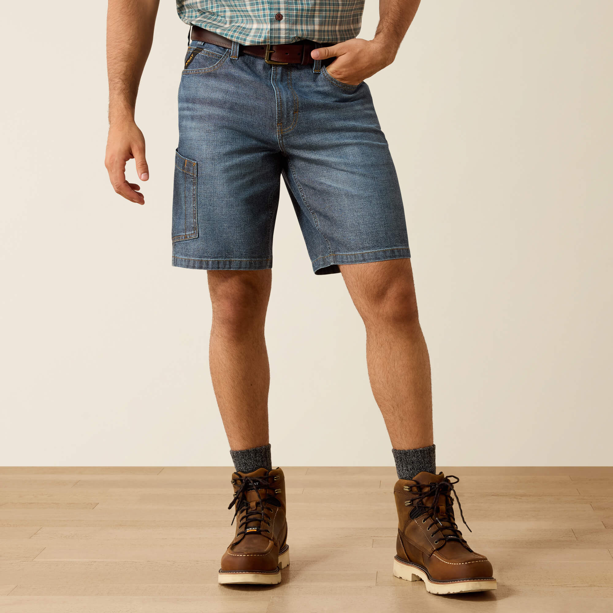 Rebar M4 Relaxed Denim 10" DuraStretch Shorts