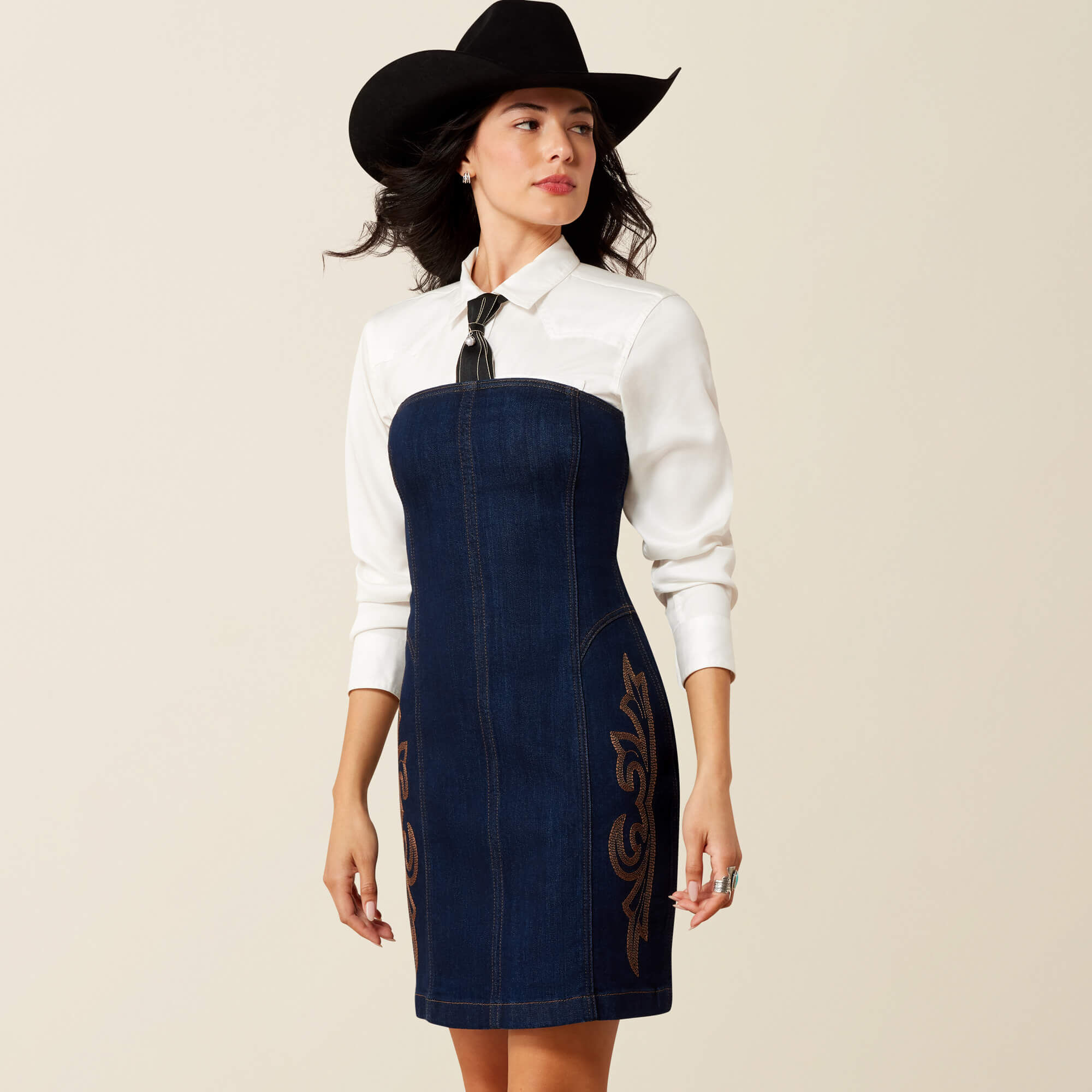 Lux Denim Dress