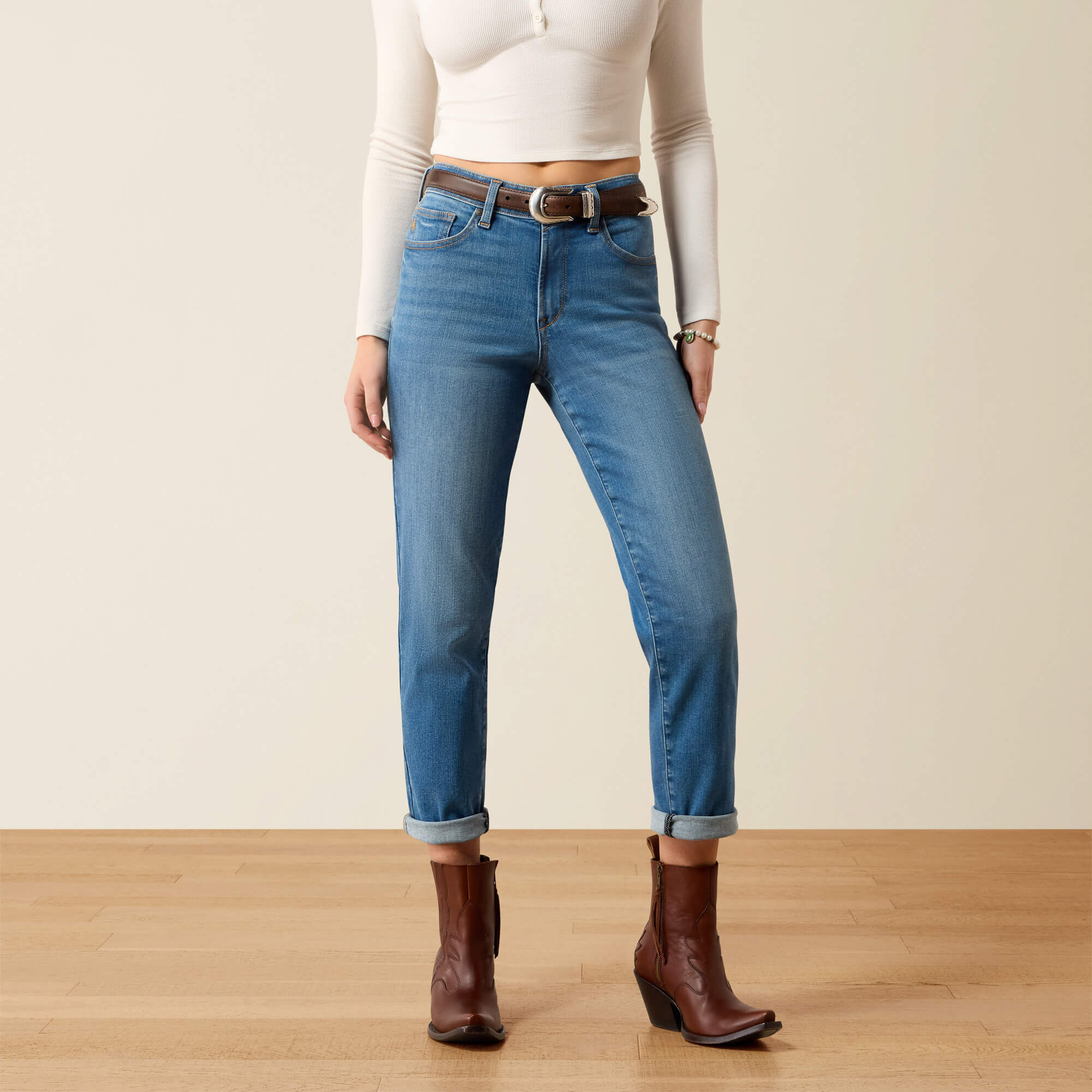 High Rise Revel Vilma Slim Ultrastretch Straight Leg Jeans