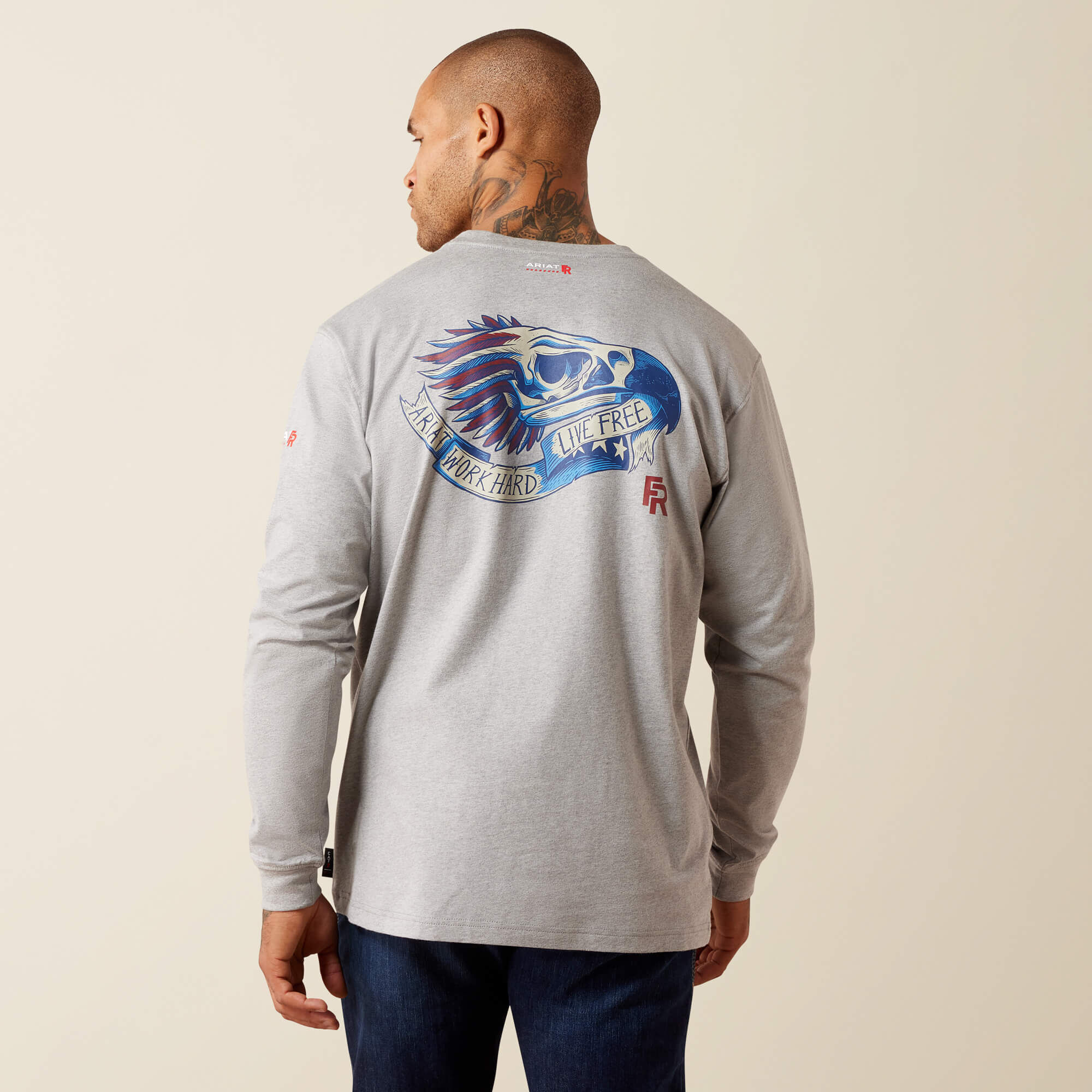 FR Air Eagle Skull Long Sleeve T-Shirt