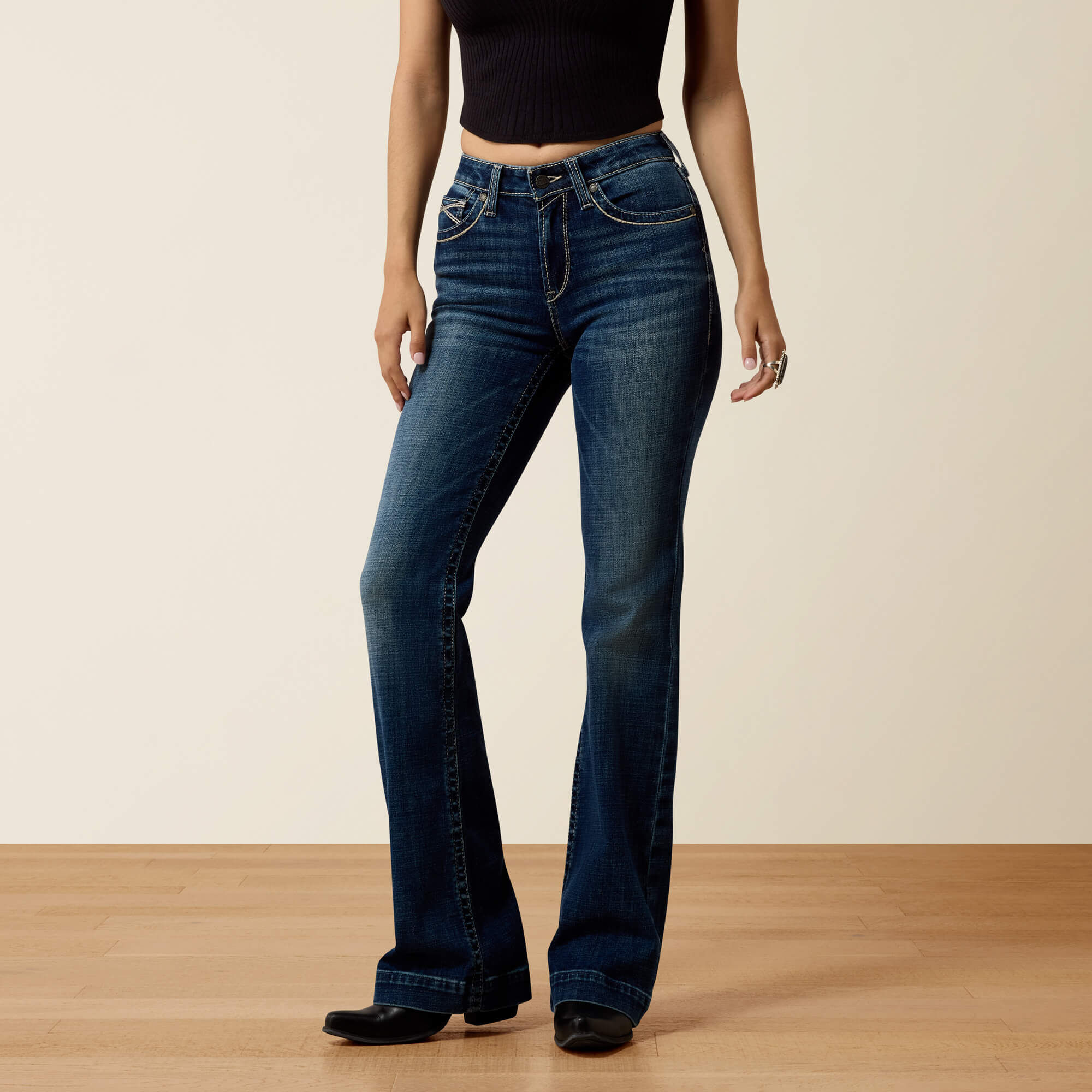 High Rise Teresa Slim Trouser Jeans