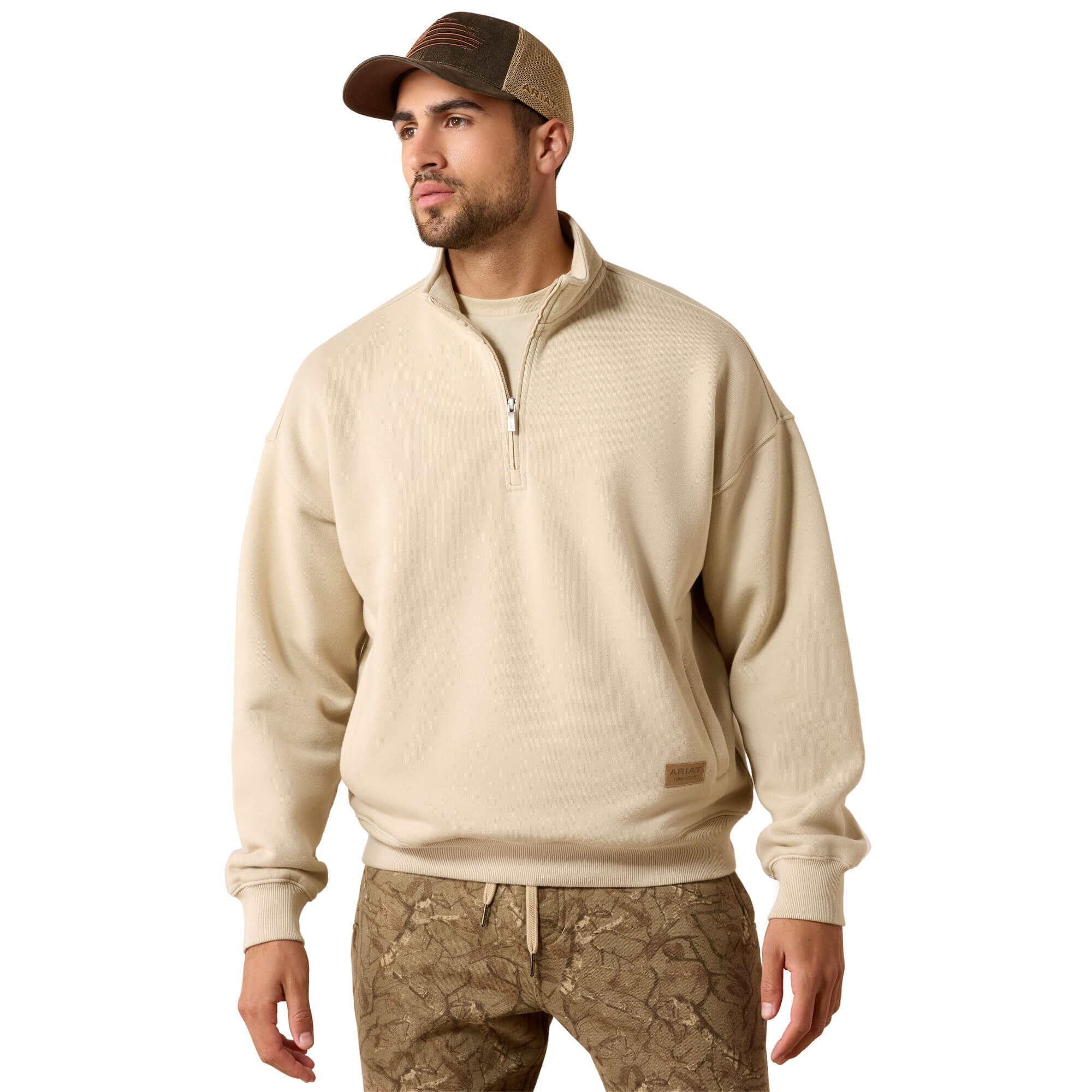 ToughStock Washed Heavyweight Fleece 1/4 Zip Sweatshirt