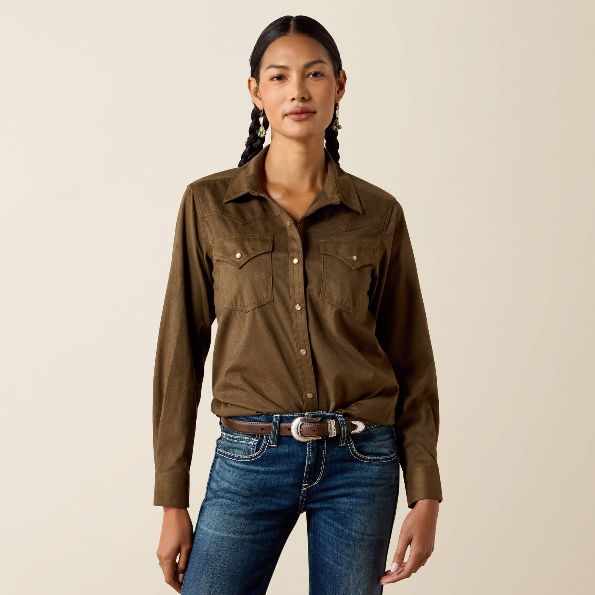 Autumn Drift Western Snap Shirt