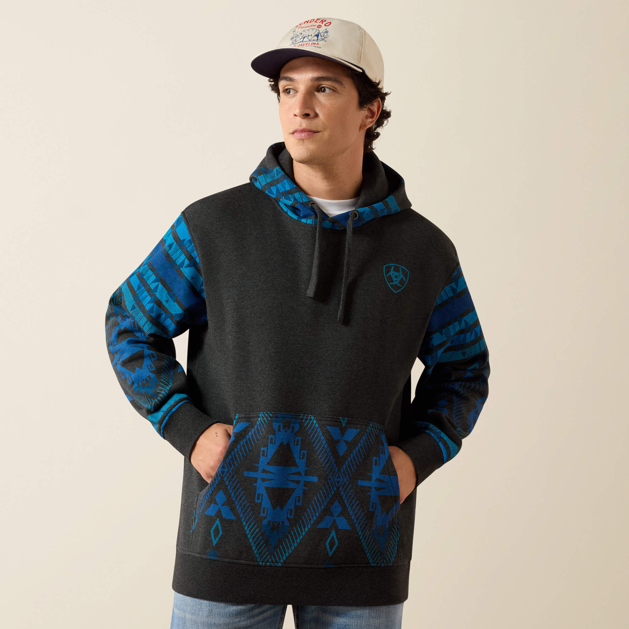 Southwestern Color Block Hoodie
